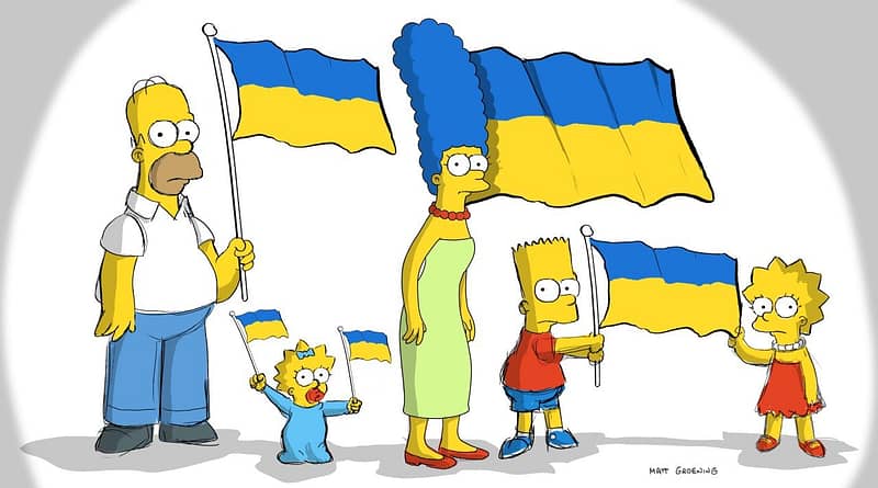 Simpsons sustin Ucraina